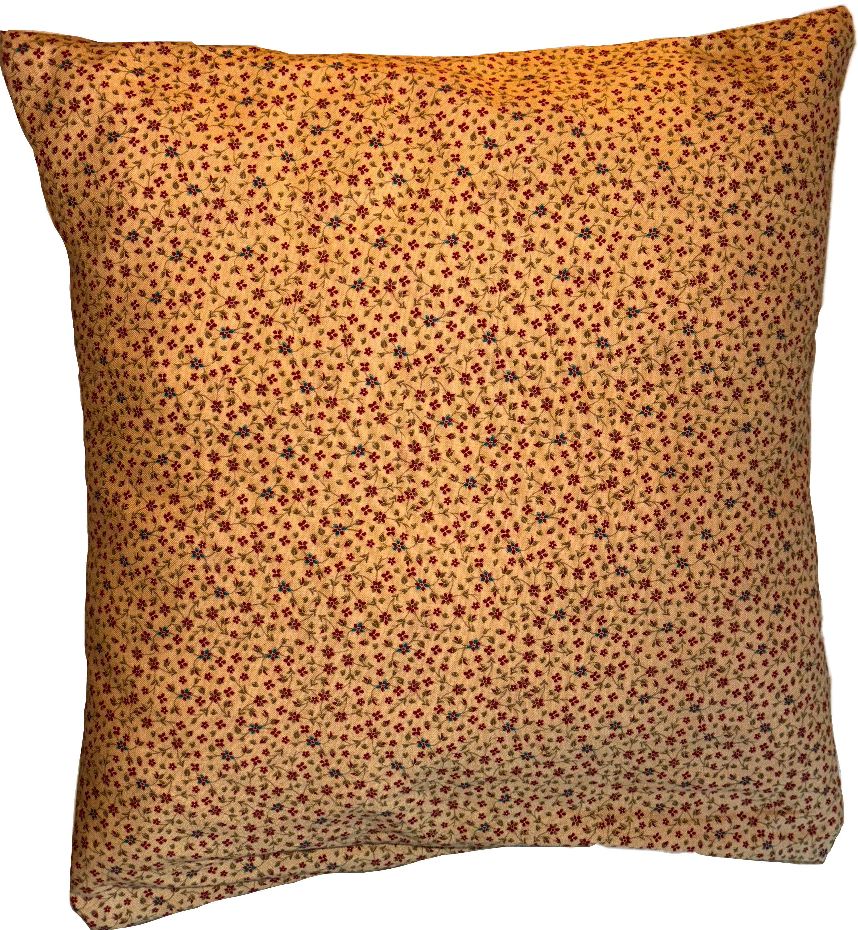 Handmade yellow floral pillowcase